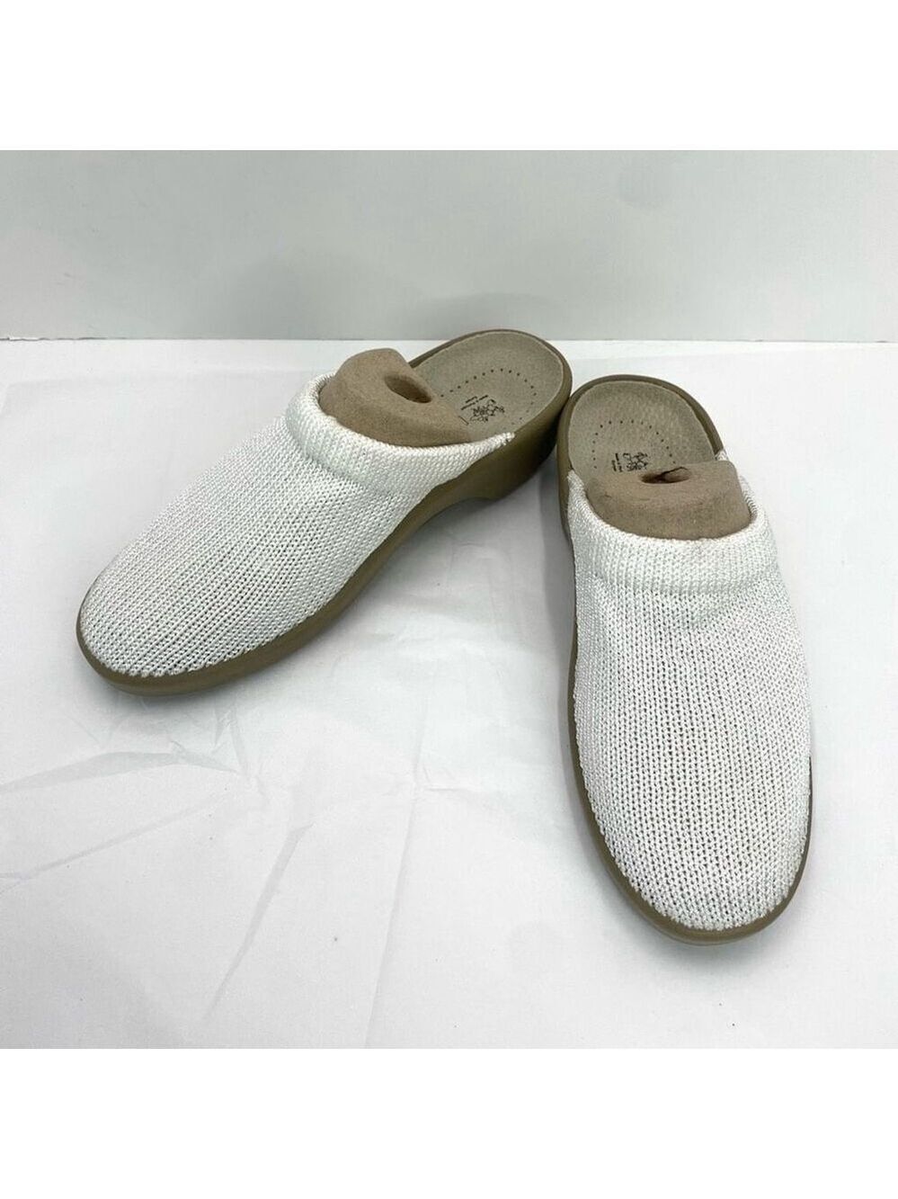 Arcopedico Light Nylon White Knit Clog Women's 38 or 7-7.5 Supportive
